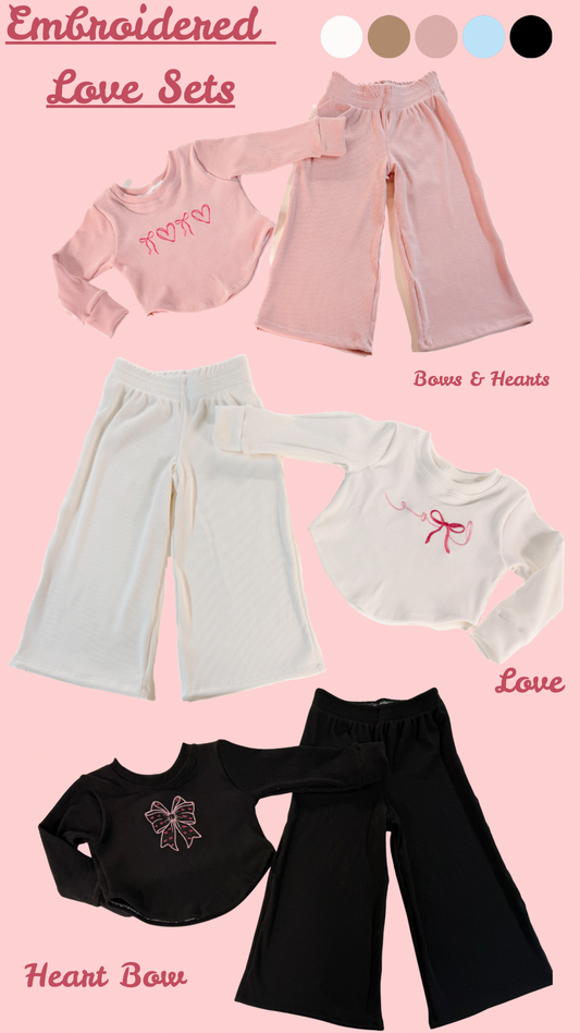 Embroidered Love Sets