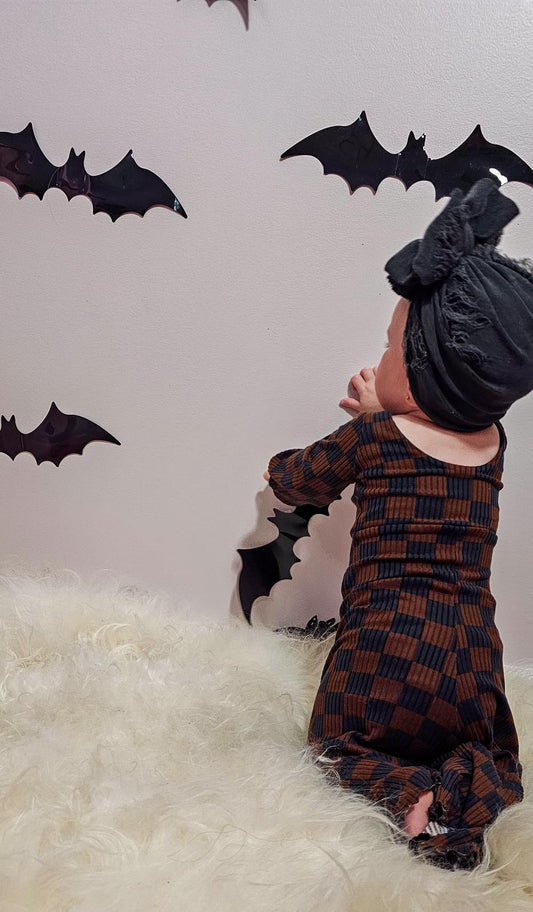 Black & Brown Checker