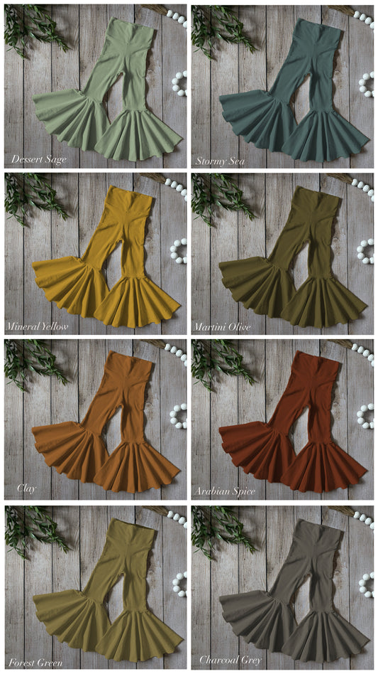Bell Bottoms, Flares - Dark Colors