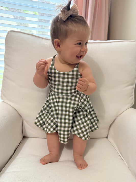 Christmas-Brielle Skirted Romper